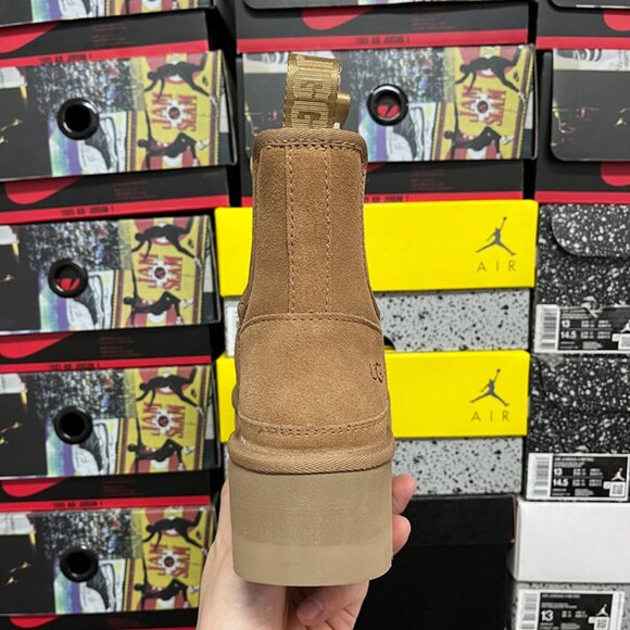 Womens Ugg Neumel Platform Chelsea Brown Boots - Picture 7 of 9